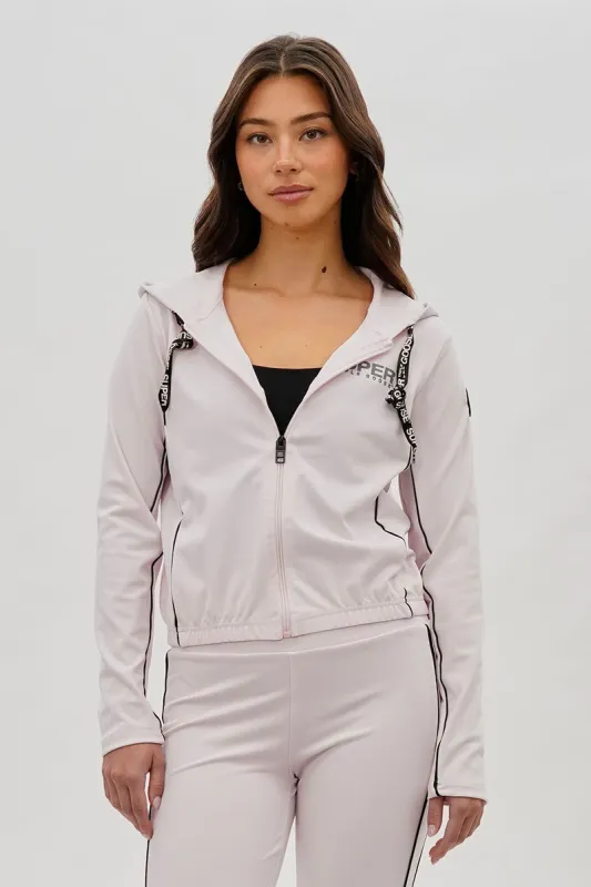 Super Triple Goose Cropped Active Hoodie - Blush sold by Fairweather