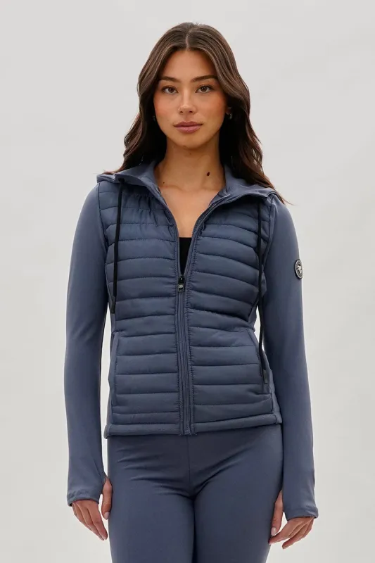 Super Triple Goose Puffer Active Lightweight Jacket - Grey sold by Fairweather