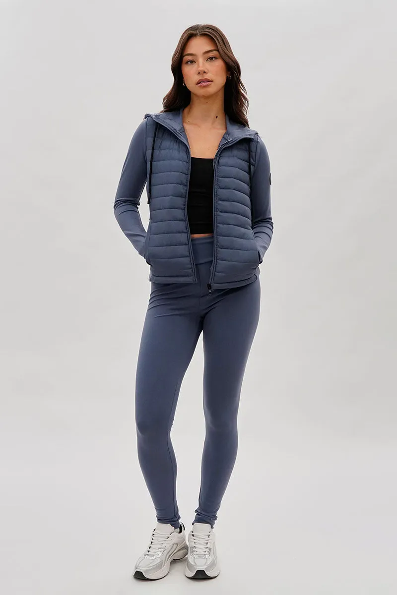 Super Triple Goose High Waisted Active Leggins - Grey sold by Fairweather product image thumbnail 5