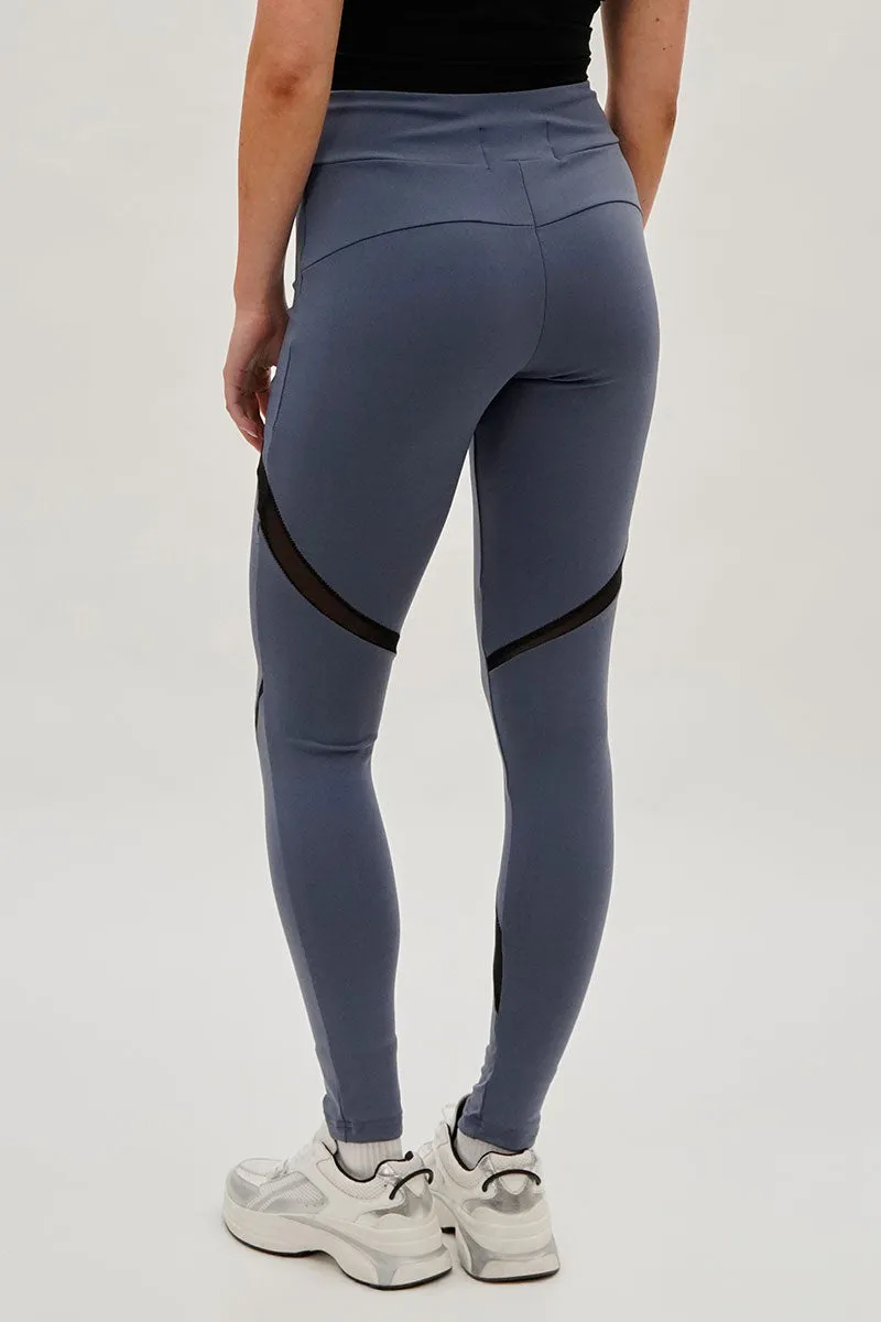 Super Triple Goose High Waisted Leggings - Grey sold by Fairweather product image thumbnail 3