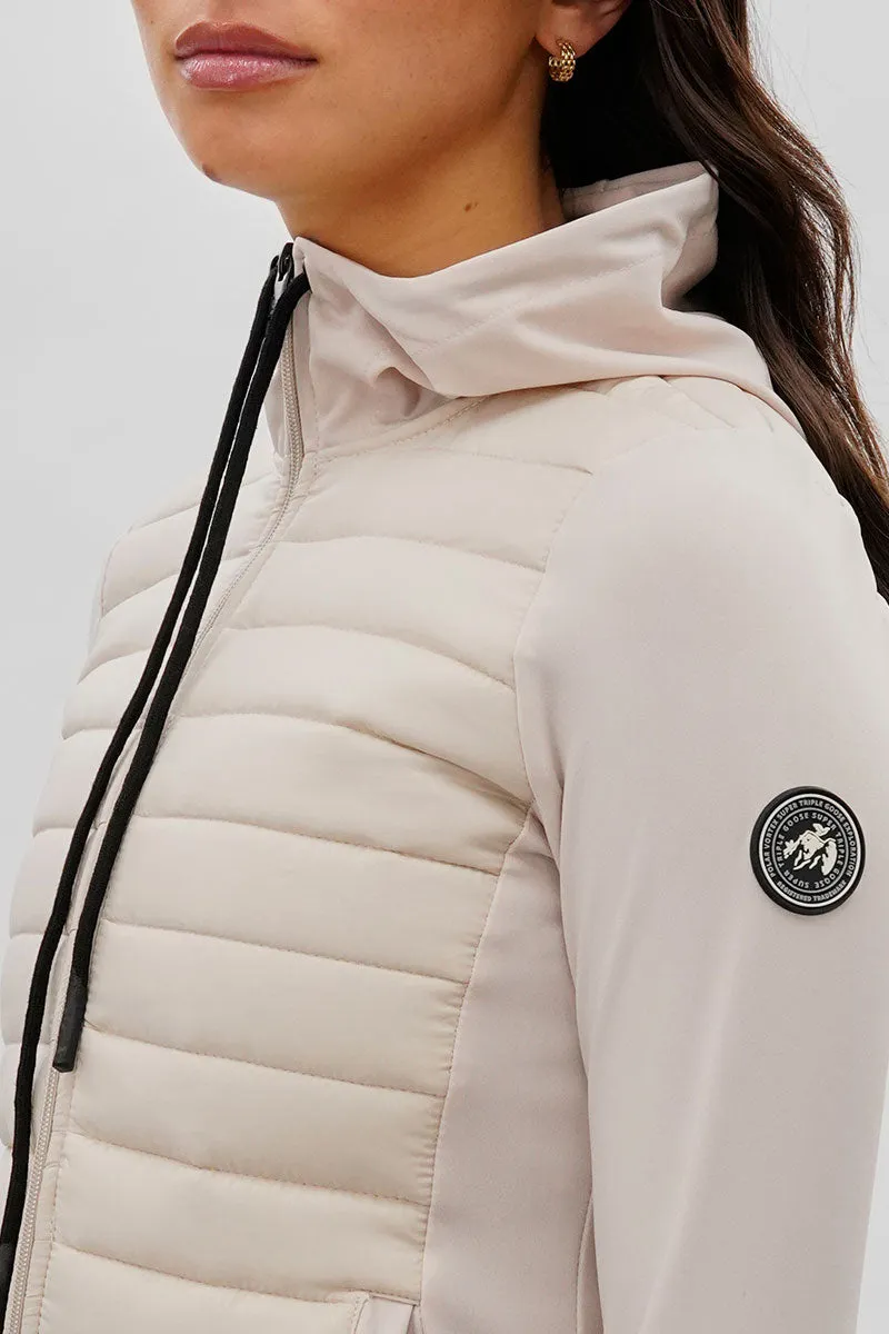 Super Triple Goose Puffer Active Lightweight Jacket - Blush sold by Fairweather product image thumbnail 4