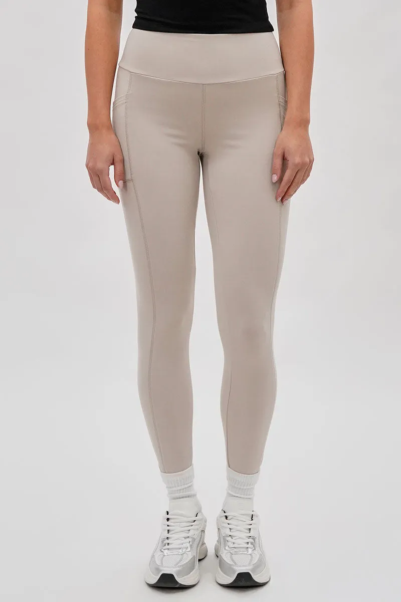 Canada Weather Gear High Waisted Yoga Leggings - Beige sold by Fairweather