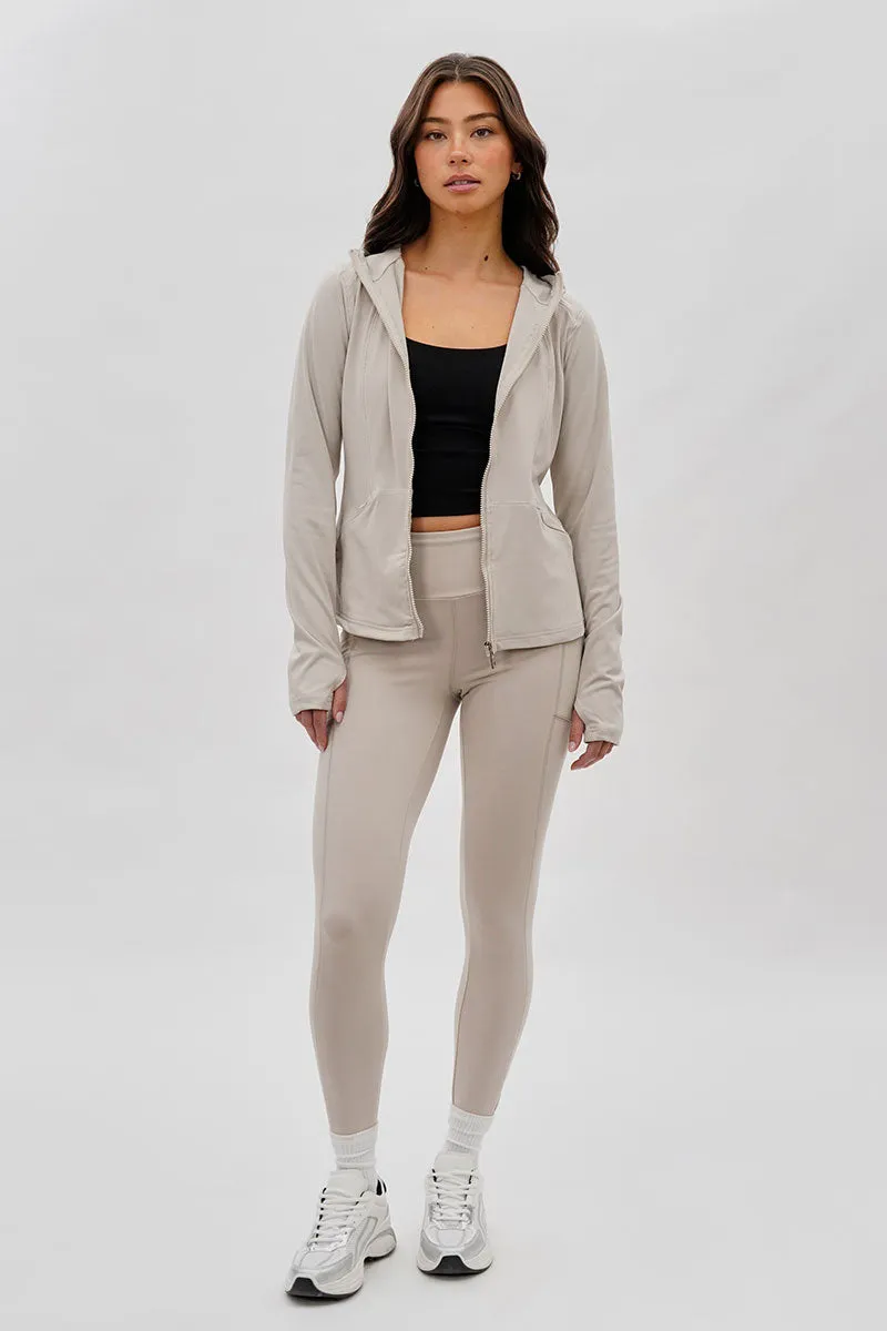 Canada Weather Gear High Waisted Yoga Leggings - Beige sold by Fairweather product image thumbnail 5