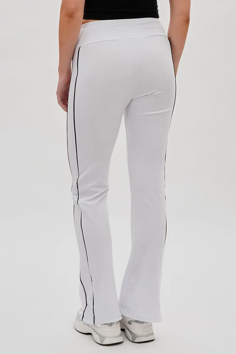 Super Triple Goose Side Piping Detail Active Pants - White sold by Fairweather product image thumbnail 3