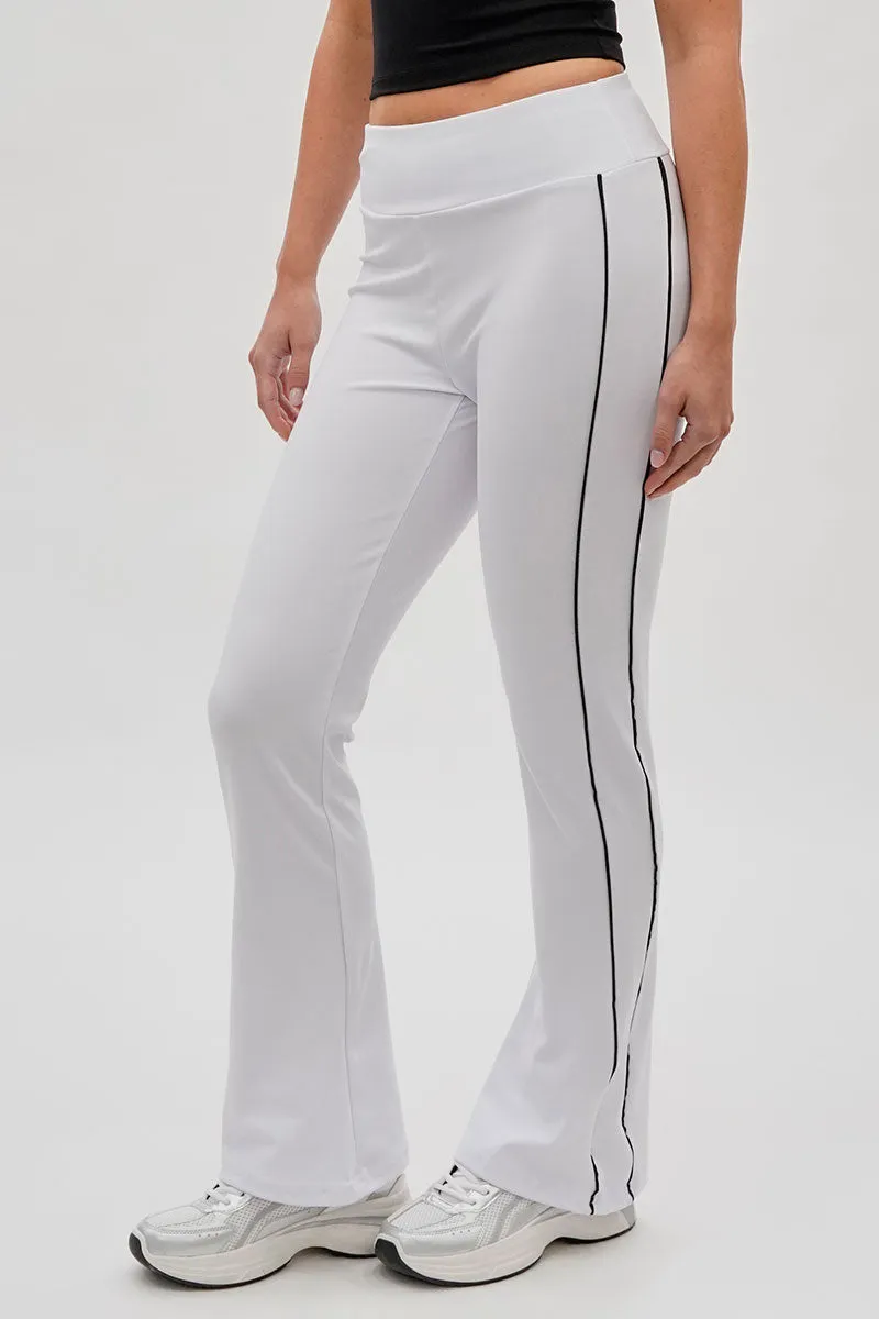 Super Triple Goose Side Piping Detail Active Pants - White sold by Fairweather product image thumbnail 2