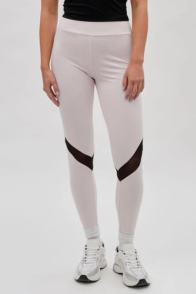 Super Triple Goose Mesh Detail Leggings - Blush sold by Fairweather