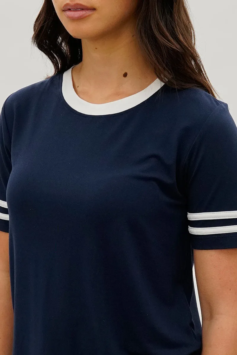Stylexchange Vintage Striped Ringer Tee - Navy sold by Fairweather product image thumbnail 4