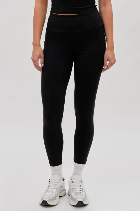 Canada Weather Gear High Waisted Yoga Leggings - Black sold by Fairweather