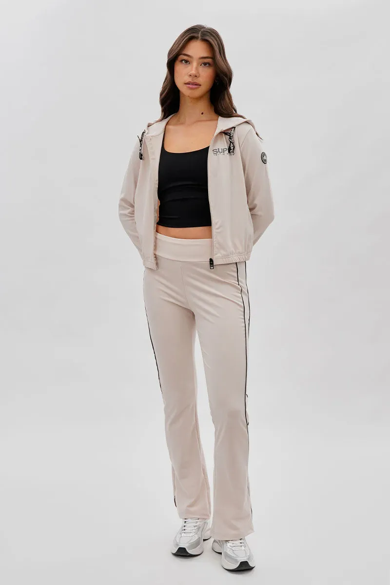 Super Triple Goose Side Piping Detail Active Pants - Beige sold by Fairweather product image thumbnail 5