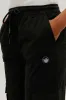 Canada Weather Gear Tie Waist Cargo Joggers - Black sold by Fairweather