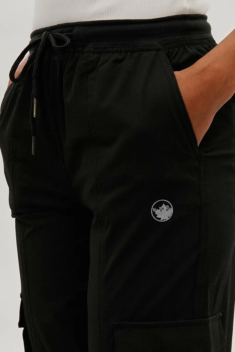 Canada Weather Gear Tie Waist Cargo Joggers - Black sold by Fairweather product image thumbnail 4