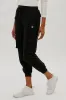 Canada Weather Gear Tie Waist Cargo Joggers - Black sold by Fairweather