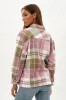 Canada Weather Gear Plaid Button Up Lightweight Jacket - Pink sold by Fairweather