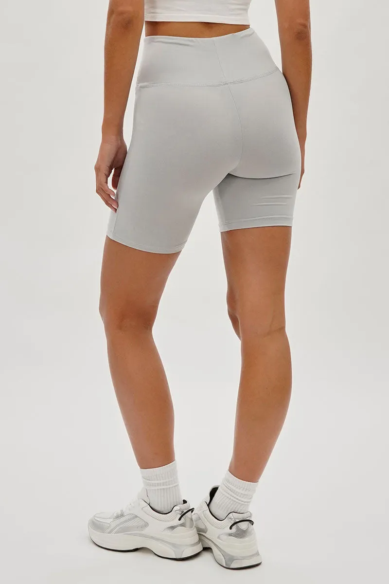 Mikk High-Waisted Biker Shorts - Stone sold by Fairweather product image thumbnail 3