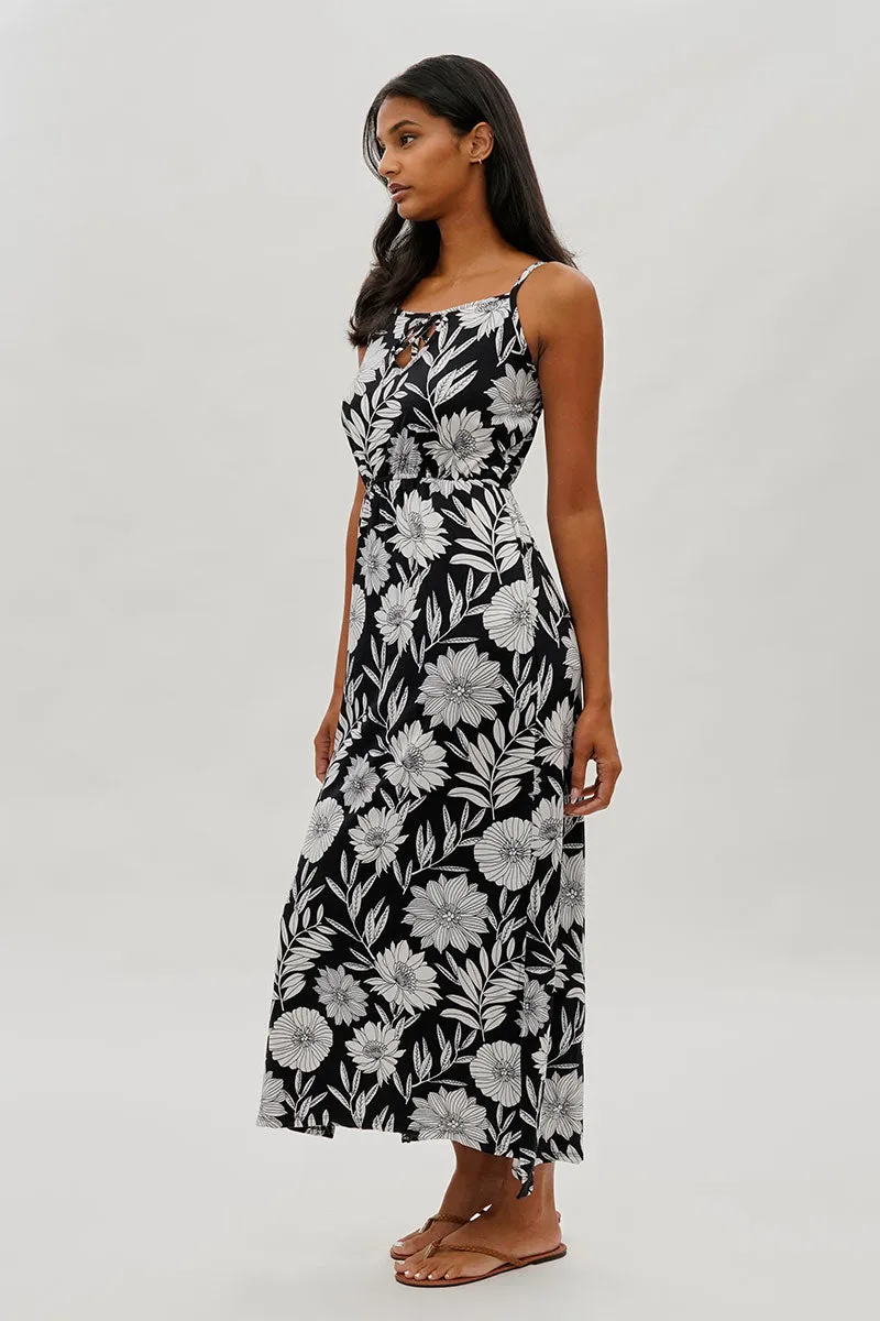 International INC Company Floral Keyhole Maxi Dress - Black sold by Fairweather product image thumbnail 2