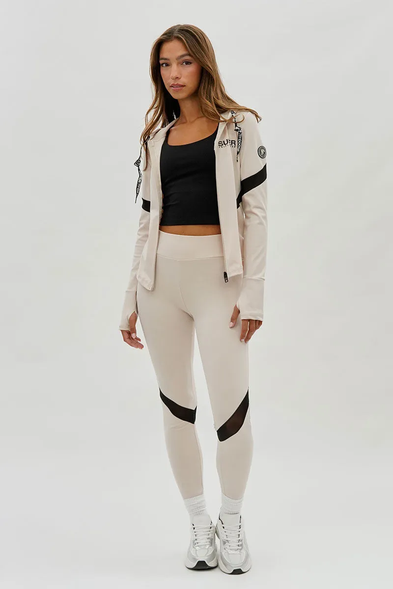Super Triple Goose Mesh Detail Leggings - Beige sold by Fairweather product image thumbnail 5