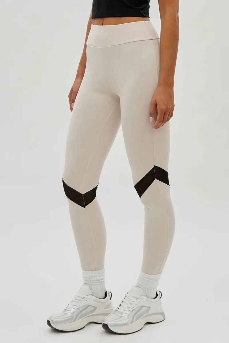 Super Triple Goose Mesh Detail Leggings - Beige sold by Fairweather product image thumbnail 2