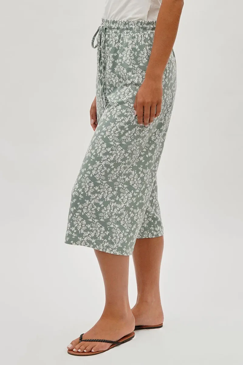 International INC Company Floral Tie Waist Capris - Mint sold by Fairweather product image thumbnail 2
