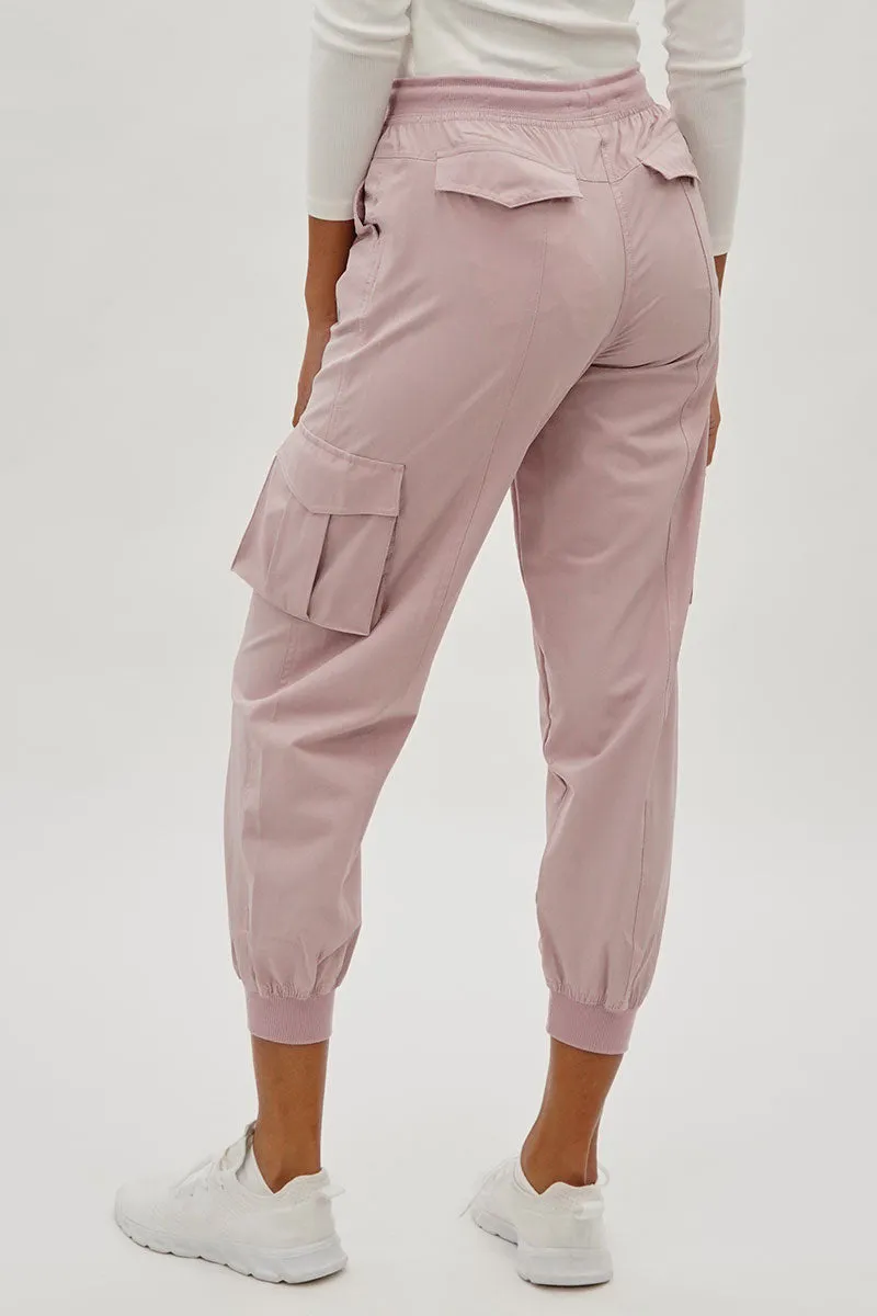 Canada Weather Gear Tie Waist Cargo Joggers - Pink sold by Fairweather product image thumbnail 3