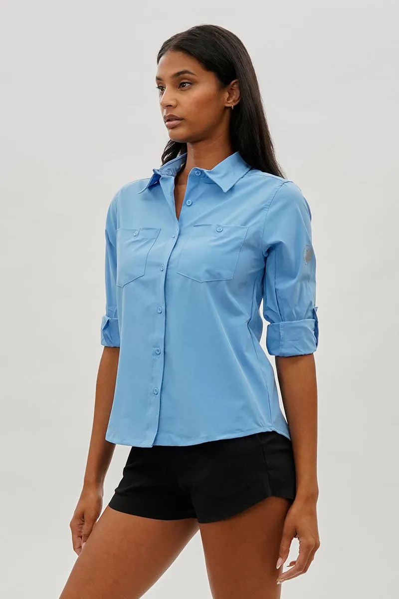 Canada Weather Gear Button Up Utility Shirt - Blue sold by Fairweather product image thumbnail 2