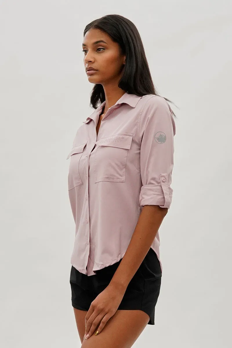 Canada Weather Gear Button Up Ripstop Utility Shirt - Pink sold by Fairweather product image thumbnail 2