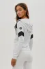 Super Triple Goose Zip Up Mesh Detail Hoodie - White sold by Fairweather