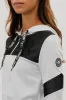 Super Triple Goose Zip Up Mesh Detail Hoodie - White sold by Fairweather