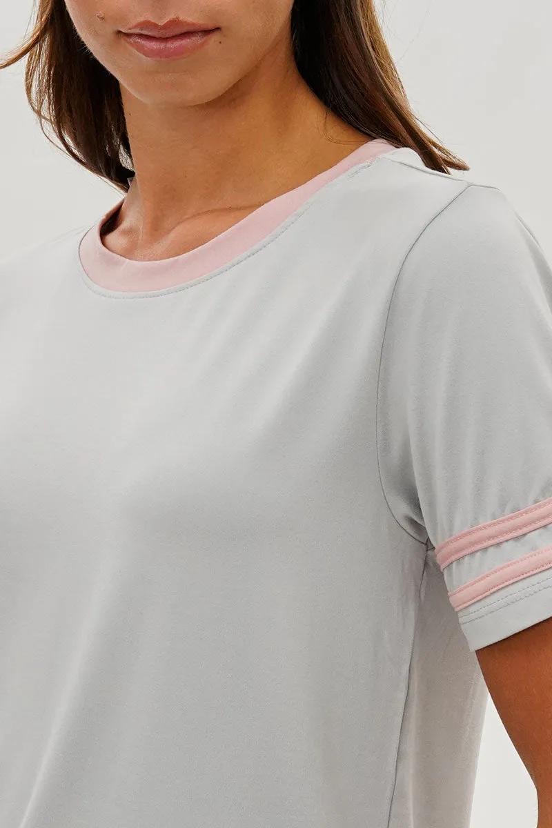 Vintage Striped Ringer Tee - Grey sold by Fairweather product image thumbnail 4