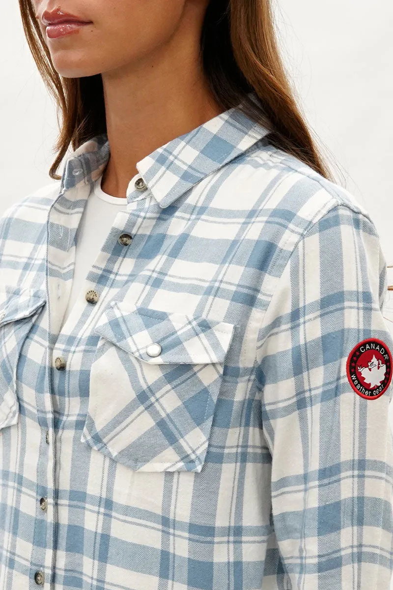 Canada Weather Gear Plaid Button Up Shirt - White sold by Fairweather product image thumbnail 4