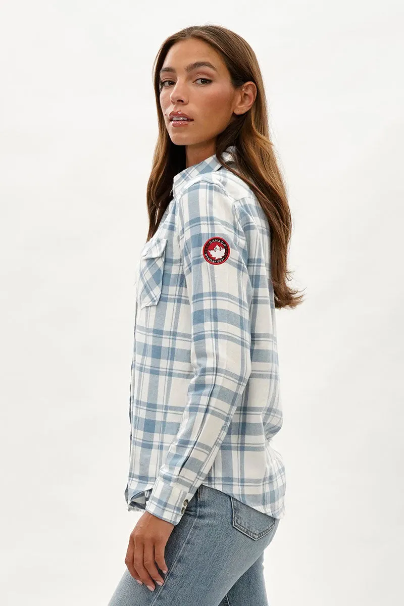 Canada Weather Gear Plaid Button Up Shirt - White sold by Fairweather product image thumbnail 2