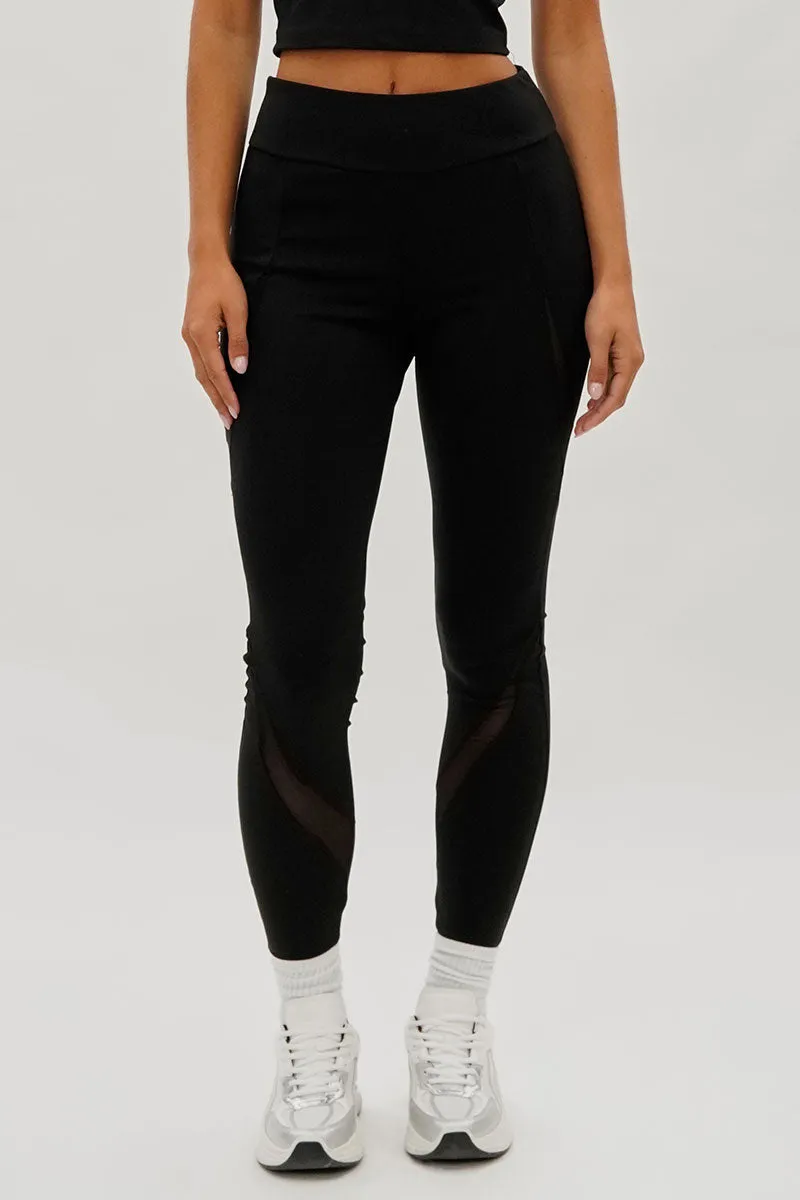 Super Triple Goose High Waisted Leggings - Black sold by Fairweather