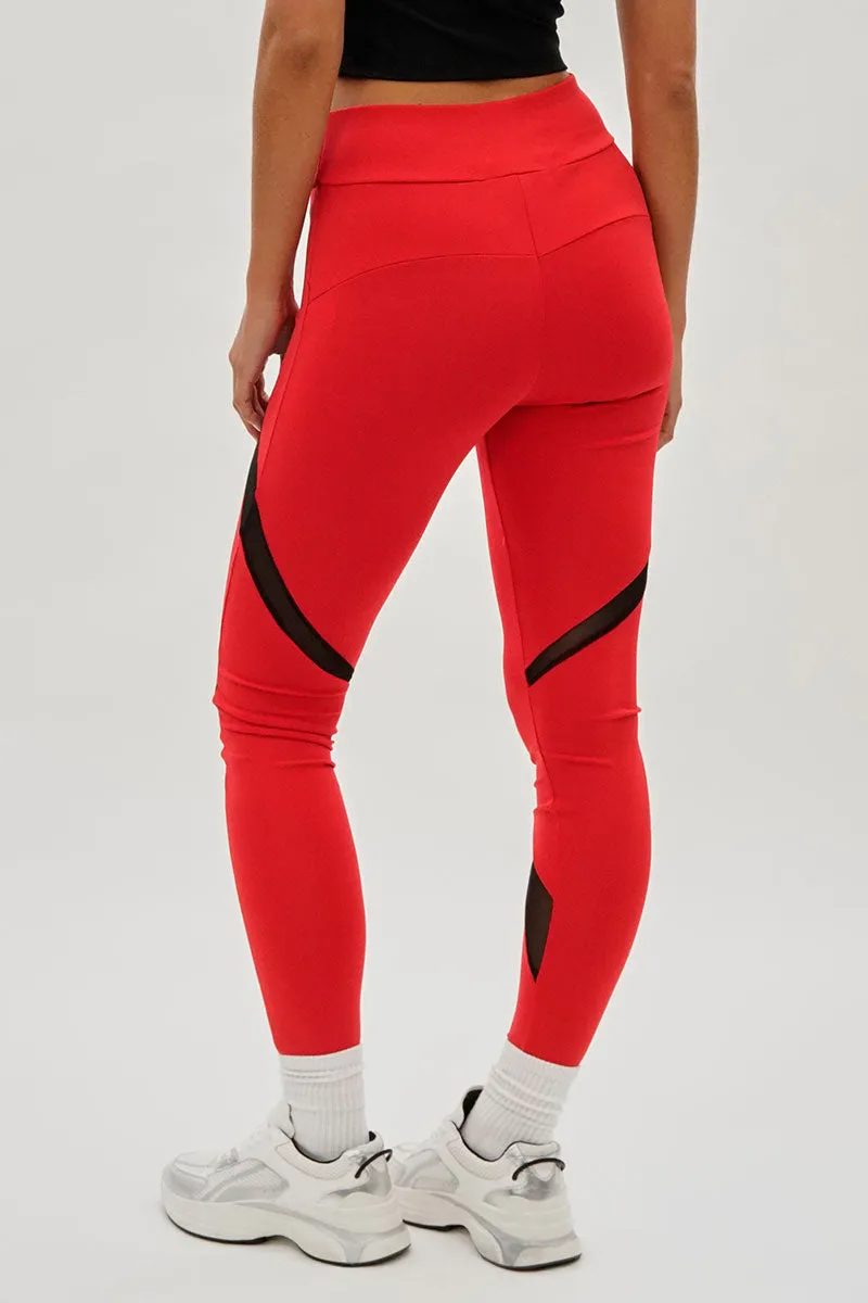 Super Triple Goose High Waisted Leggings - Red sold by Fairweather product image thumbnail 3