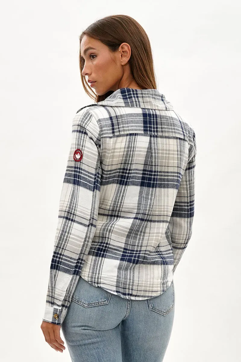 Canada Weather Gear Button Up Flannel Shirt - Grey sold by Fairweather product image thumbnail 3