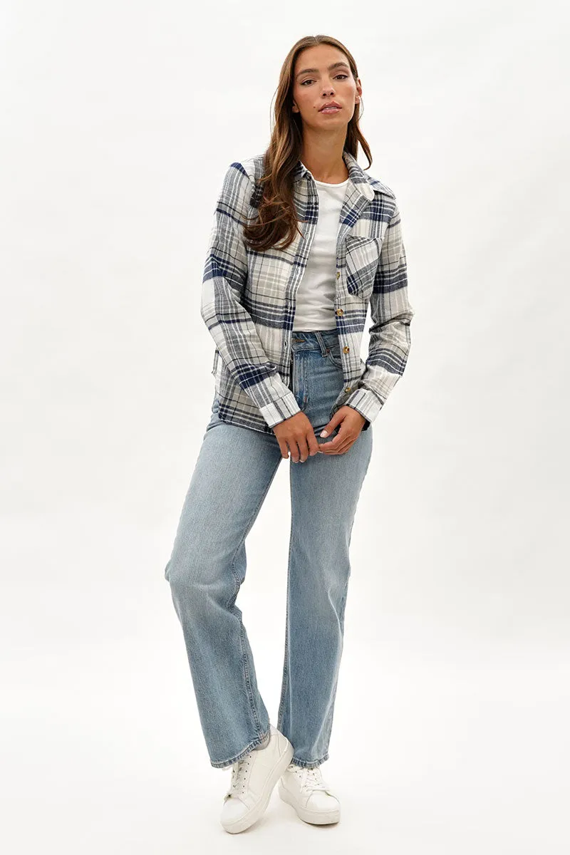 Canada Weather Gear Button Up Flannel Shirt - Grey sold by Fairweather product image thumbnail 5