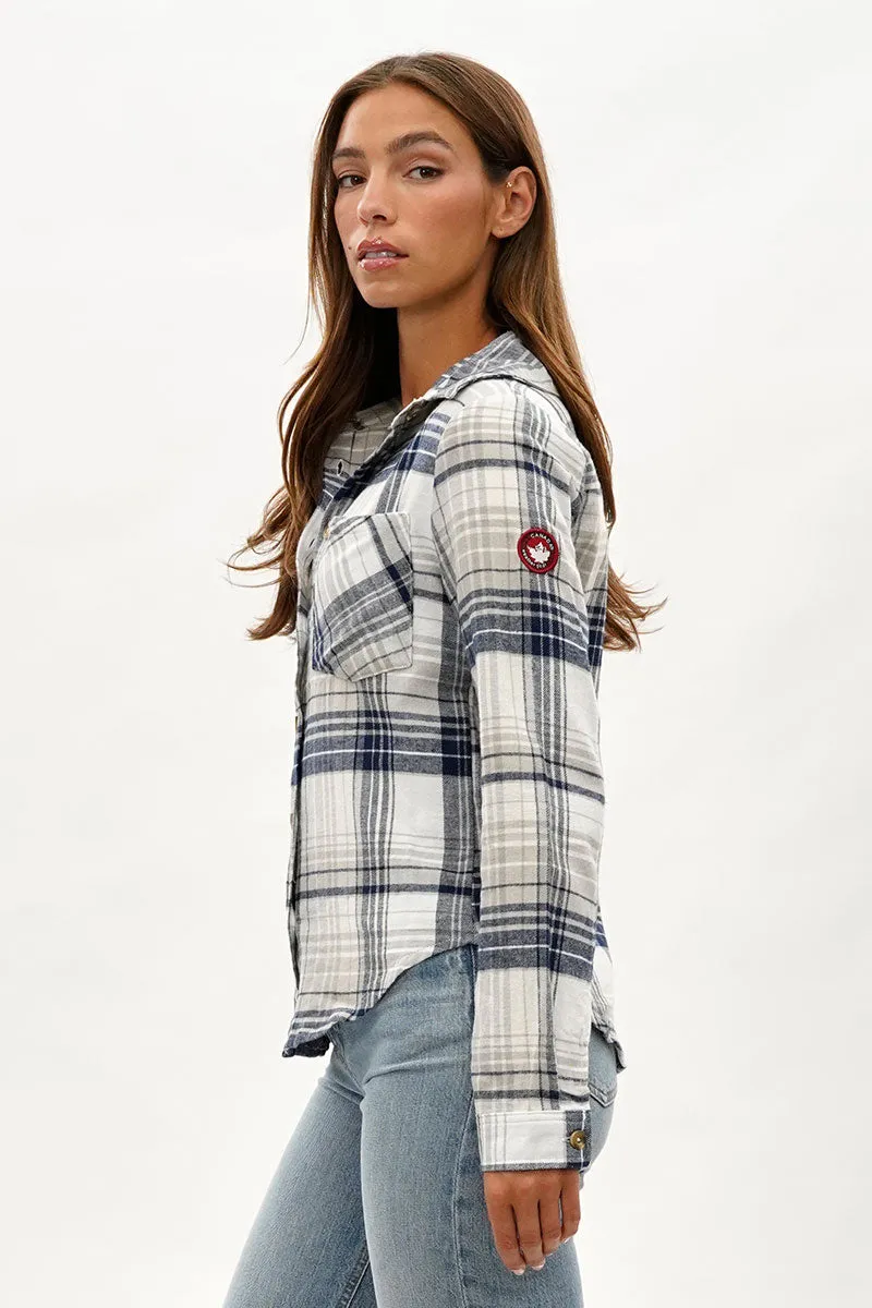 Canada Weather Gear Button Up Flannel Shirt - Grey sold by Fairweather product image thumbnail 2
