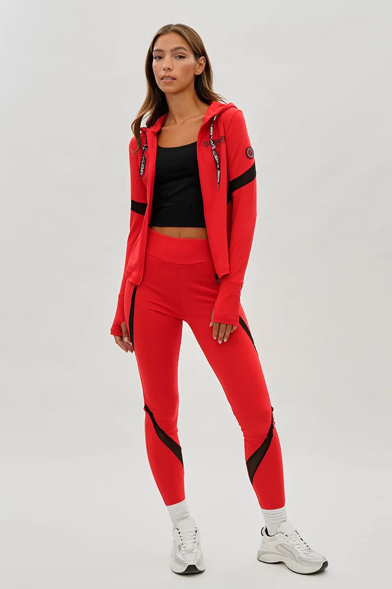 Super Triple Goose Zip Up Active Hoodie - Red sold by Fairweather product image thumbnail 5