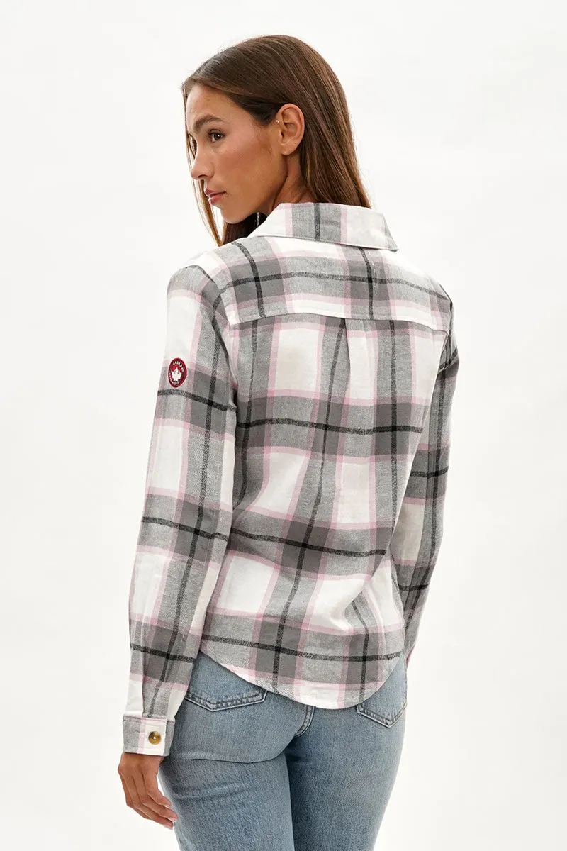 Canada Weather Gear Button Up Flannel Shirt - White sold by Fairweather product image thumbnail 3