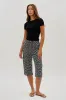 International INC Company Floral Tie Waist Capris - Black sold by Fairweather