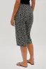International INC Company Floral Tie Waist Capris - Black sold by Fairweather