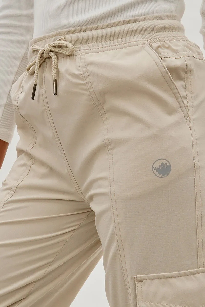 Canada Weather Gear Tie Waist Cargo Joggers - Beige sold by Fairweather product image thumbnail 4