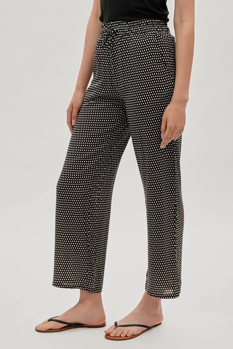 International INC Company Diamond Print Wide Leg Pants - Black sold by Fairweather product image thumbnail 2
