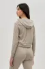 Fahrenheit Cropped Pullover Hoodie - Cream sold by Fairweather