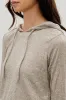 Fahrenheit Cropped Pullover Hoodie - Cream sold by Fairweather