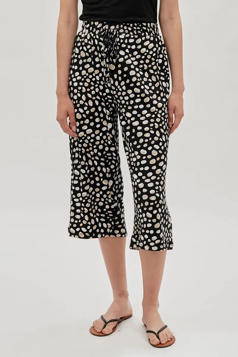 International INC Company Dotted Cropped Pants - Black sold by Fairweather
