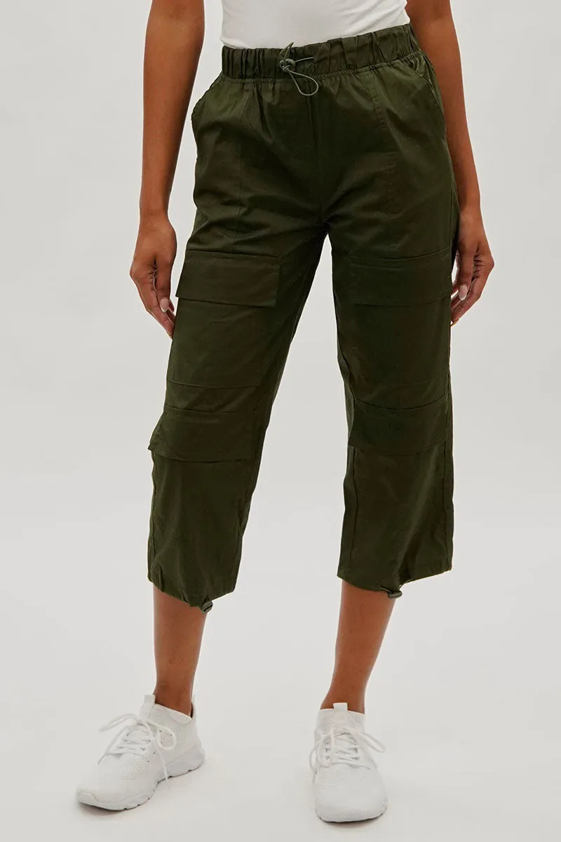 International INC Company Utility Cargo Capris - Olive sold by Fairweather