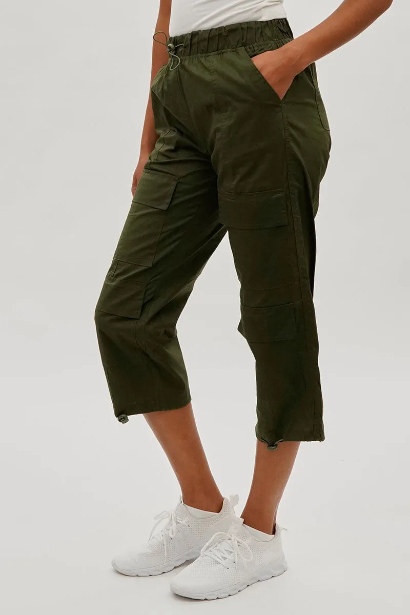 International INC Company Utility Cargo Capris - Olive sold by Fairweather product image thumbnail 2