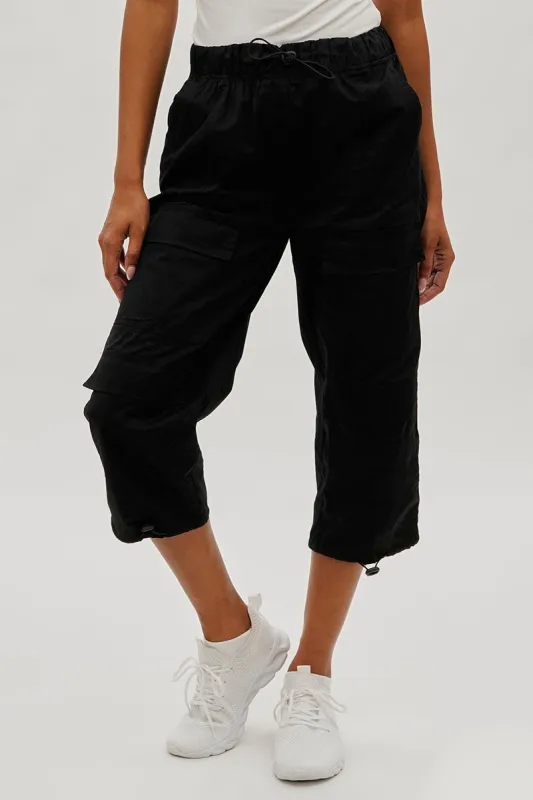 International INC Company Utility Cargo Capris - Black sold by Fairweather