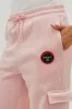 Fahrenheit Wide Leg Cargo Sweatpants - Blush sold by Fairweather