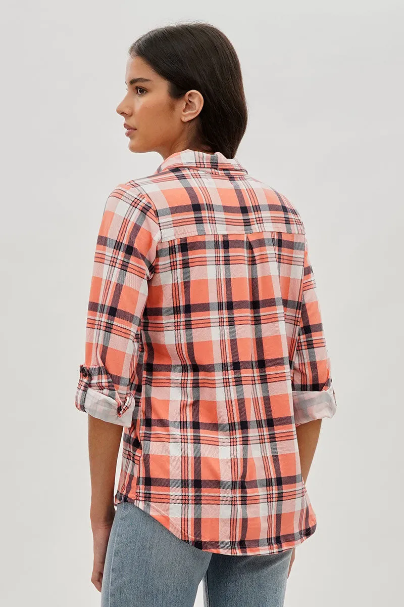 Urbanology Plaid Button Down Shirt - Pink sold by Fairweather product image thumbnail 3