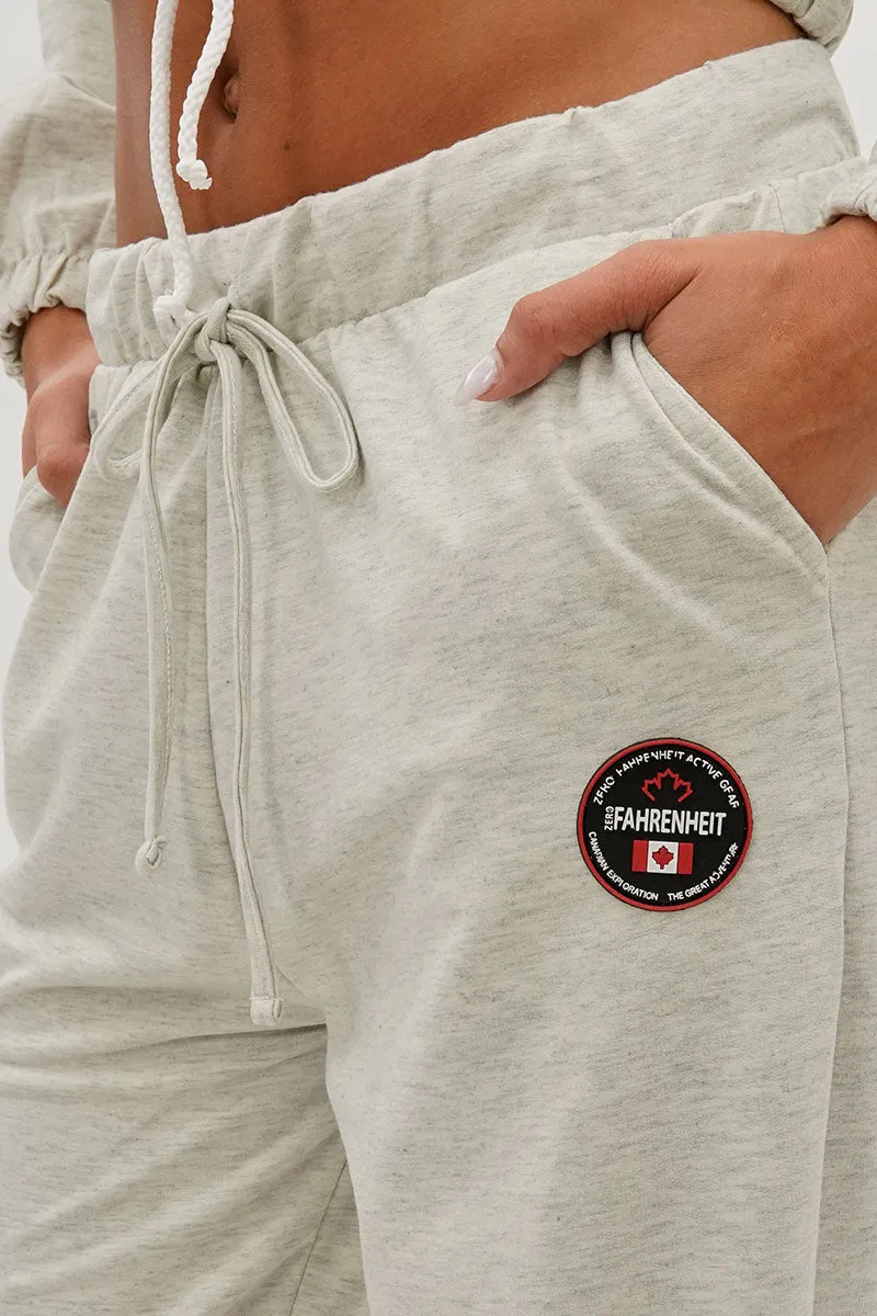 Fahrenheit Wide Leg Drawstring Sweatpants - Cream sold by Fairweather product image thumbnail 4